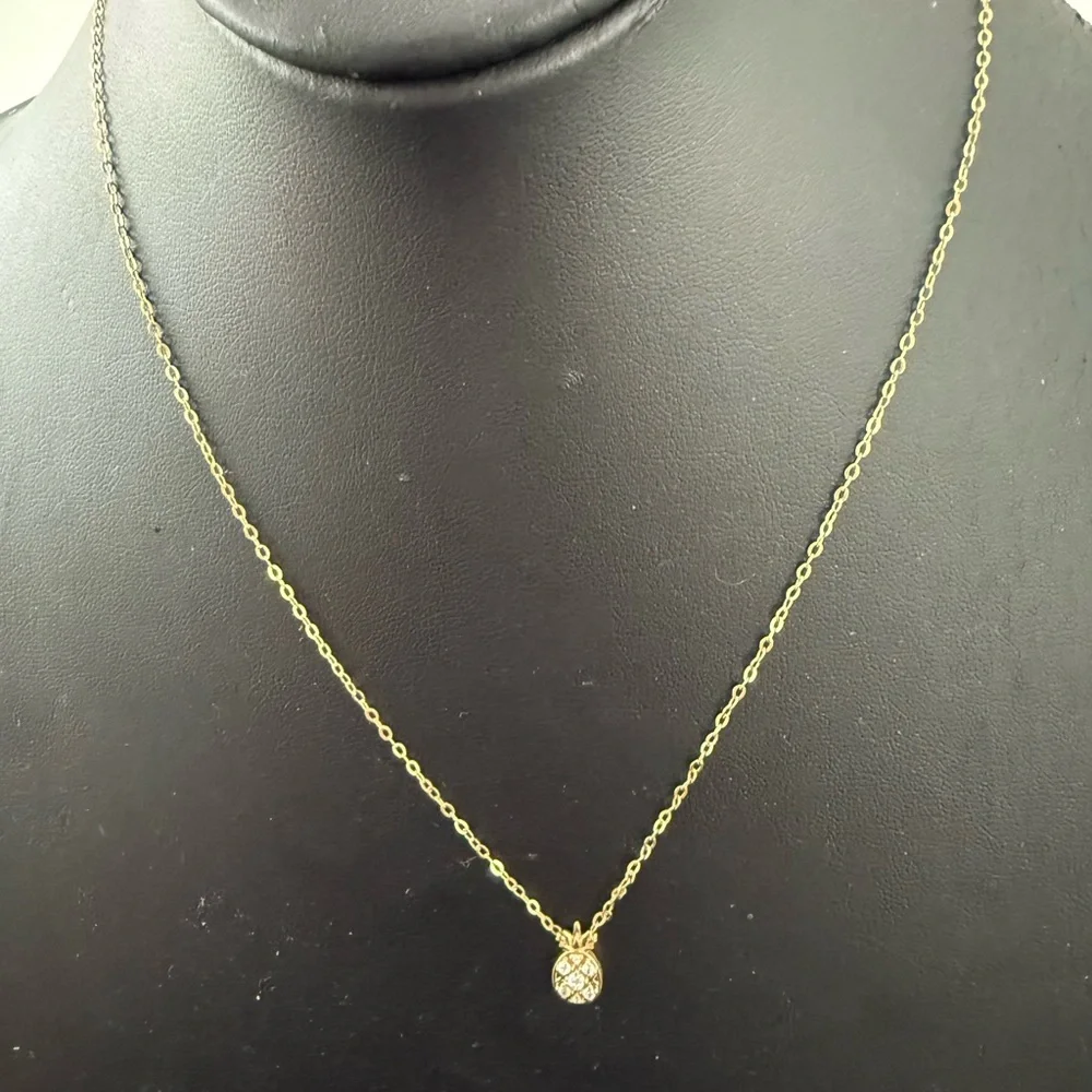 (25)Nadri NEW CZ Pineapple Necklace